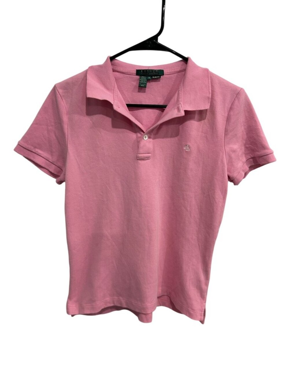 Ralph Lauren Slim Fit Pink Cotton Polo Shirt Size Medium Old Money Preppy